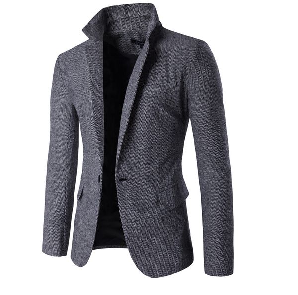 mens wool blend suit blazer jacket 2019 fashion notched lapel single breasted one button woolen blazers men casual party outwear, White;black
mens wool blend suit blazer jacket 2019 fashion notched lapel single breasted one button woolen blazers men casual party outwear, White;black