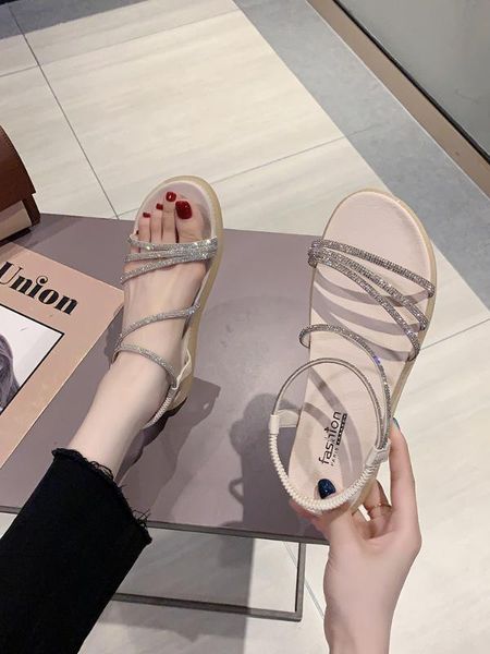 flat sandal shoe low sandals woman leather with heel comfort shoes for women suit female beige 2020 women's clear heels, Black
flat sandal shoe low sandals woman leather with heel comfort shoes for women suit female beige 2020 women's clear heels, Black