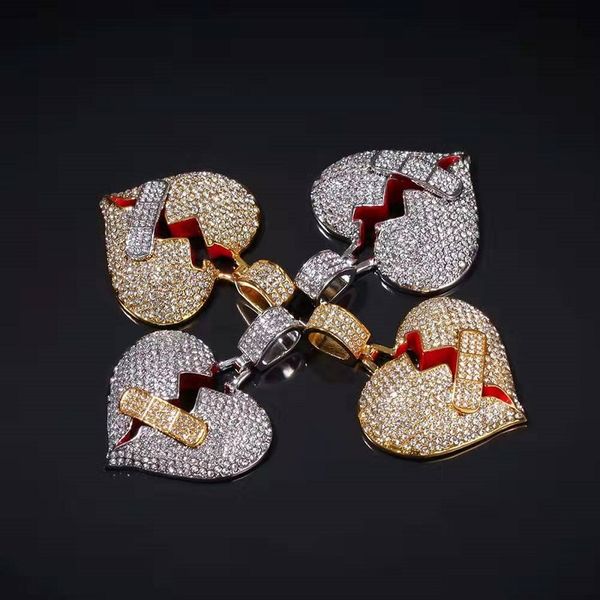 iced out broken heart pendant necklaces for men luxury designer mens bling diamond heart pendants gold cuban link chain necklace jewelry, Silver
iced out broken heart pendant necklaces for men luxury designer mens bling diamond heart pendants gold cuban link chain necklace jewelry, Silver