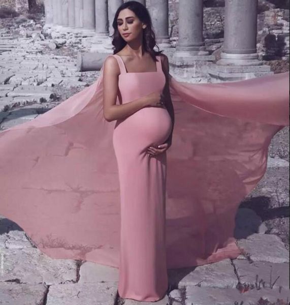 said mhamad sheath prom dresses for pregnant women blush pink square neckline open back full length evening dress with wraps party cheap, Black
said mhamad sheath prom dresses for pregnant women blush pink square neckline open back full length evening dress with wraps party cheap, Black