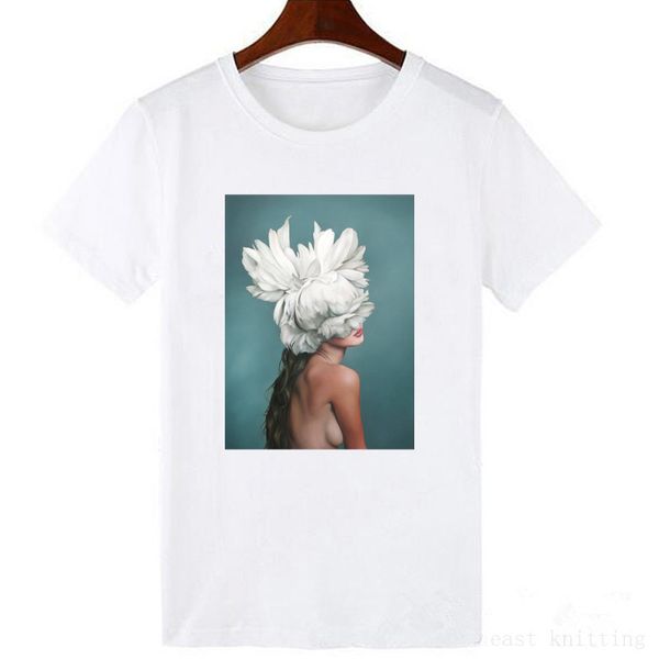 new pure cotton harajuku aesthetic t-shirt flower feather print short-sleeved shirt & t-shirt fashion casual couple, White
new pure cotton harajuku aesthetic t-shirt flower feather print short-sleeved shirt & t-shirt fashion casual couple, White
