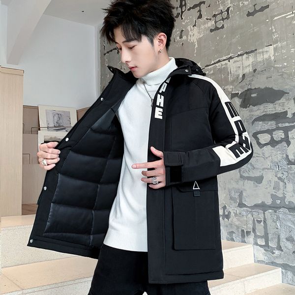 men new jacket parkas cotton warm windbreaker letter printed hip hop korean fashion homme plus size m-3xl winter dropshipping, Black
men new jacket parkas cotton warm windbreaker letter printed hip hop korean fashion homme plus size m-3xl winter dropshipping, Black