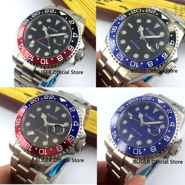 sapphire glass bliger 43mm ceramic bezel gmt function men's watch full stainless steel automatic movement mens watches b2, Slivery;brown
sapphire glass bliger 43mm ceramic bezel gmt function men's watch full stainless steel automatic movement mens watches b2, Slivery;brown
