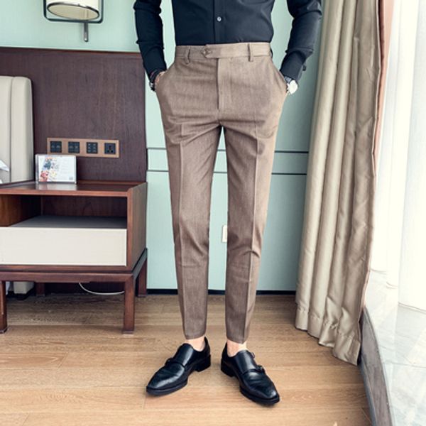 2019 autumn printed slim trousers men's korean casual pants tapered pants british business straight feet trousers, Black
2019 autumn printed slim trousers men's korean casual pants tapered pants british business straight feet trousers, Black