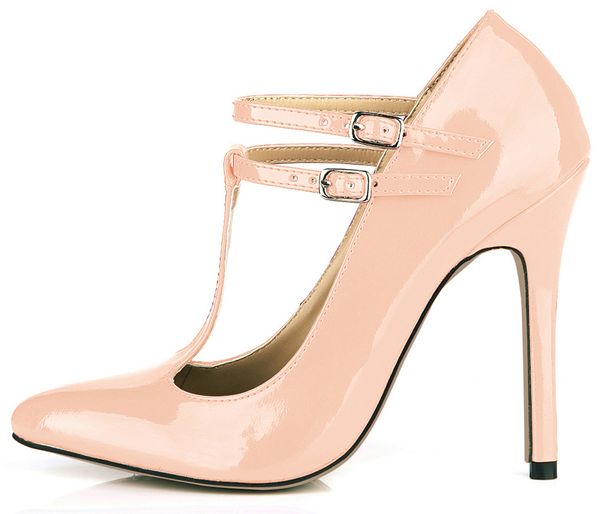 spring autumn new 12cm high heel pumps patent fashion women stiletto t-strap pointed toe party dress lady shoes 3-i2, Black
spring autumn new 12cm high heel pumps patent fashion women stiletto t-strap pointed toe party dress lady shoes 3-i2, Black