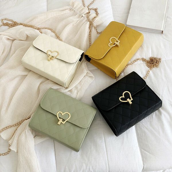 2019 brand new women bag fashion lingge peach heart lock chain square pu shoulder bag crossbody handbag bolsa feminina
2019 brand new women bag fashion lingge peach heart lock chain square pu shoulder bag crossbody handbag bolsa feminina