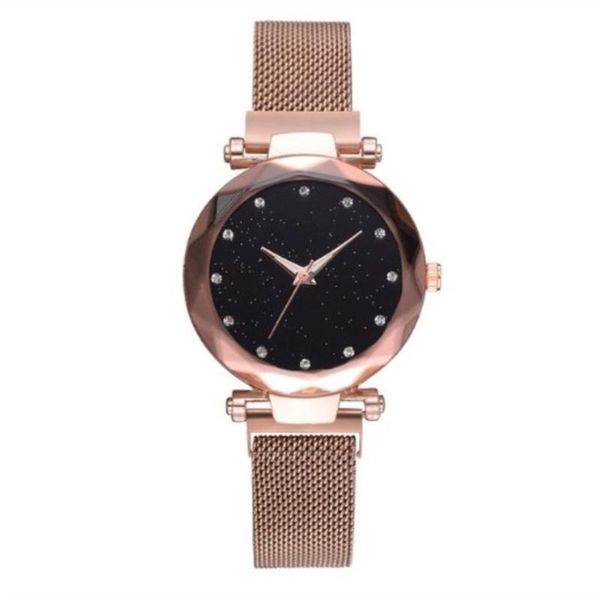 crystal dimond design decoration unique starry face watch female magnet magnet stone mesh belt ladies watch, Slivery;brown
crystal dimond design decoration unique starry face watch female magnet magnet stone mesh belt ladies watch, Slivery;brown