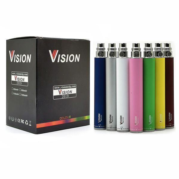 

Видение Spinner Батарея Vape Pen Батарея E Cigarette 3.3-4.8V В.В. Батареи 650mAh 900mAh 1100mAh 1300mAh EGO Twist 10 цветов USB зарядное устройство