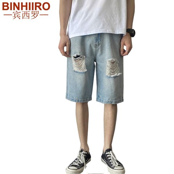 2020 new men's jeans high-quality hole solid color knee length pants summer streetwear loose hip-hop fashion casual jeans shorts, Blue
2020 new men's jeans high-quality hole solid color knee length pants summer streetwear loose hip-hop fashion casual jeans shorts, Blue