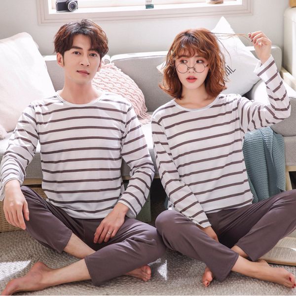 couples pajamas couples brown stripes pajamas men and women long sleeve spring and autumn homewear set, Black;red
couples pajamas couples brown stripes pajamas men and women long sleeve spring and autumn homewear set, Black;red