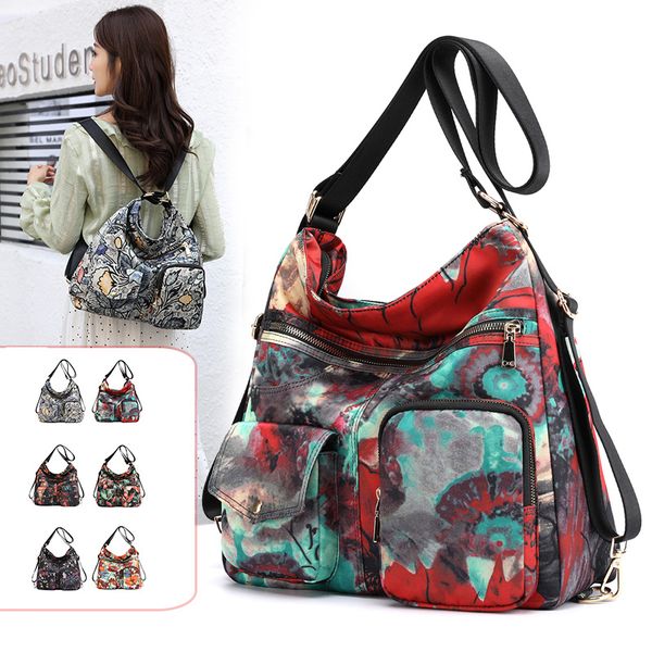 2020 fashion printing multi-function backpack large-capacity travel essential shoulder messenger bag 
2020 fashion printing multi-function backpack large-capacity travel essential shoulder messenger bag