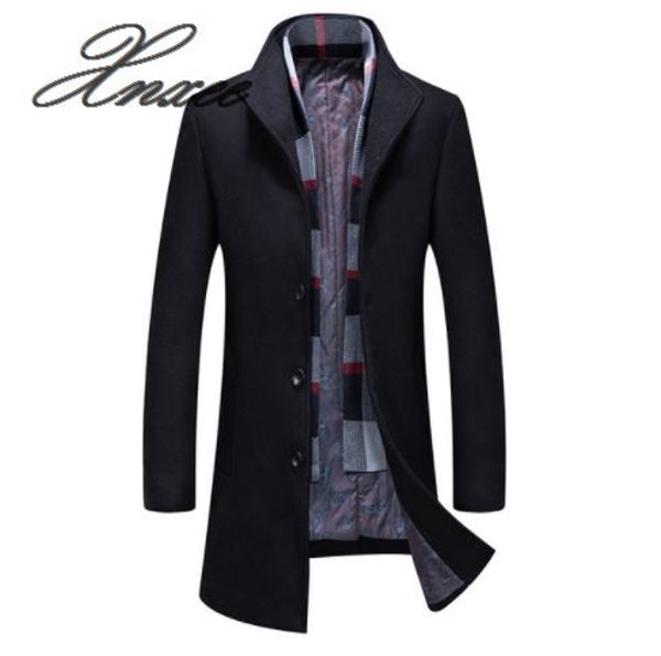 xnxee autumn and winter new men's woolen coat wool woolen fashion scarf plus cotton men's jacket, Black
xnxee autumn and winter new men's woolen coat wool woolen fashion scarf plus cotton men's jacket, Black
