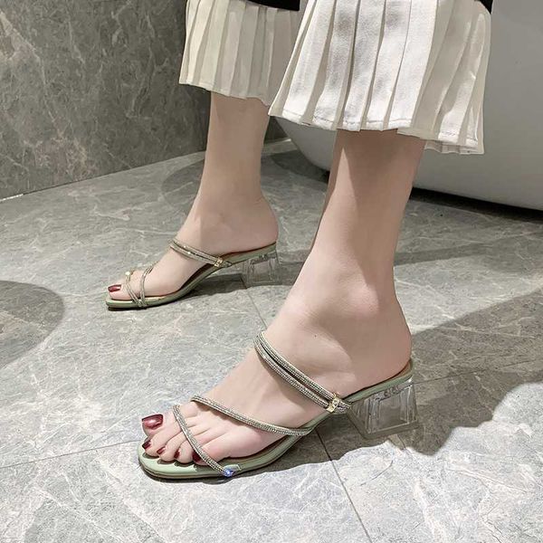 female shoes slippers women summer slides square heel med jelly flip flops 2020 soft block glitter pu crystal, Black
female shoes slippers women summer slides square heel med jelly flip flops 2020 soft block glitter pu crystal, Black