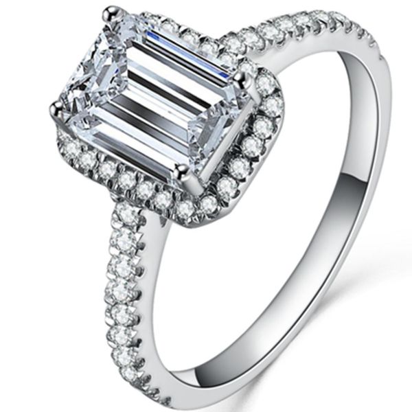 6*8mm test positive f vs1 solid 14k white gold emerald ring 1ct moissanite engagement jewelry emerald diamond ring women wedding, Golden;silver
6*8mm test positive f vs1 solid 14k white gold emerald ring 1ct moissanite engagement jewelry emerald diamond ring women wedding, Golden;silver