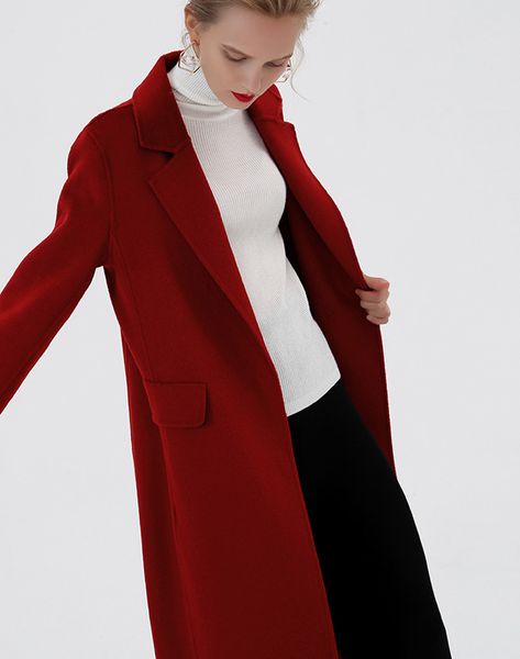 2019 high-end water moire double sided womens cashmere coats ladies belted waist wool coats dhl ing, Black
2019 high-end water moire double sided womens cashmere coats ladies belted waist wool coats dhl ing, Black