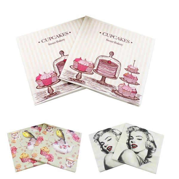 20pcs/pack/lot color printed tissue feature cake pattern teacup birdie paper napkins for event & party decoration 33cm*33cm
20pcs/pack/lot color printed tissue feature cake pattern teacup birdie paper napkins for event & party decoration 33cm*33cm