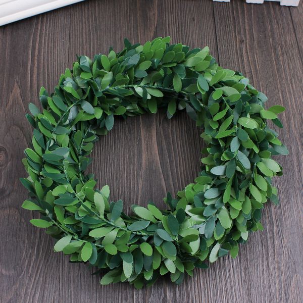 7.5m 275inch length silk garland green leaf iron wire artificial flower vine rattan for wedding car decoration diy wreath flower 
7.5m 275inch length silk garland green leaf iron wire artificial flower vine rattan for wedding car decoration diy wreath flower