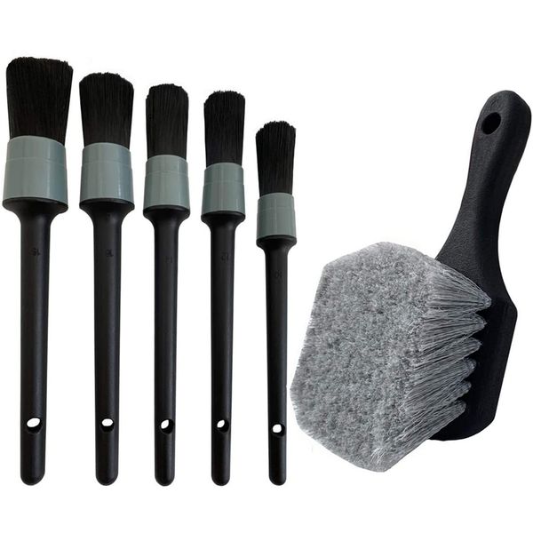 wheel tire brush, soft bristle car wash brush, 5 different sizes detailing cleans dirty tires releases dirt
wheel tire brush, soft bristle car wash brush, 5 different sizes detailing cleans dirty tires releases dirt