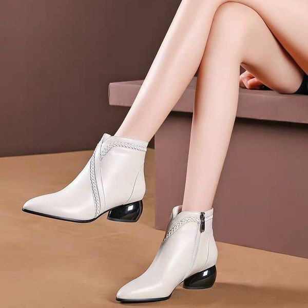 pointed toe black white ankle boots heels boots women winter shoes med heel women short party boots elegant short booties ladies
pointed toe black white ankle boots heels boots women winter shoes med heel women short party boots elegant short booties ladies