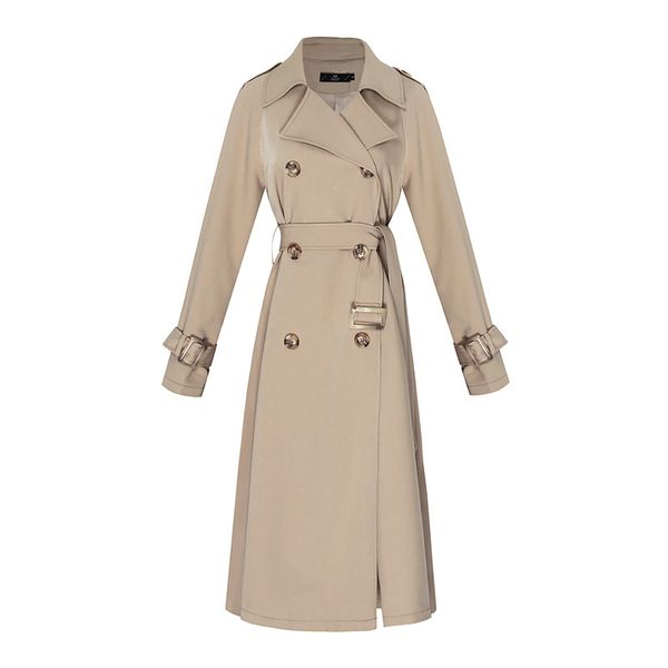 autumn winter 2019 new long windbreaker women's double breasted temperament knee high long coat woman, Tan;black
autumn winter 2019 new long windbreaker women's double breasted temperament knee high long coat woman, Tan;black