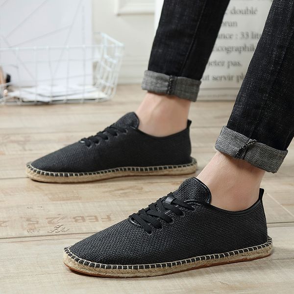 autumn canvas mens shoes casual breathable soft male loafers espadrilles shoes men comfort loafers male hc-601, Black
autumn canvas mens shoes casual breathable soft male loafers espadrilles shoes men comfort loafers male hc-601, Black