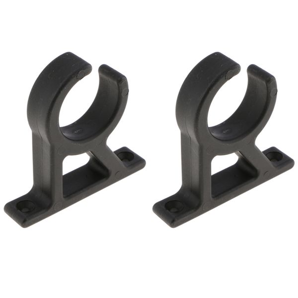 2x marine sport/dive/telescopic ladder storage stowing bracket snap clip (fits tube i.d.1-3/4 inch) - black
2x marine sport/dive/telescopic ladder storage stowing bracket snap clip (fits tube i.d.1-3/4 inch) - black