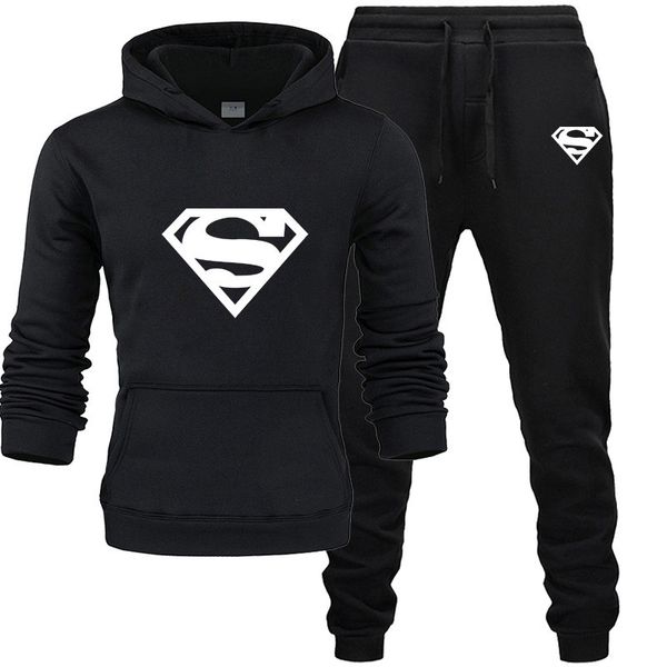 men's sportswear hoodie 2019 fashion sportswear training set+men's casual printed pants, Black
men's sportswear hoodie 2019 fashion sportswear training set+men's casual printed pants, Black