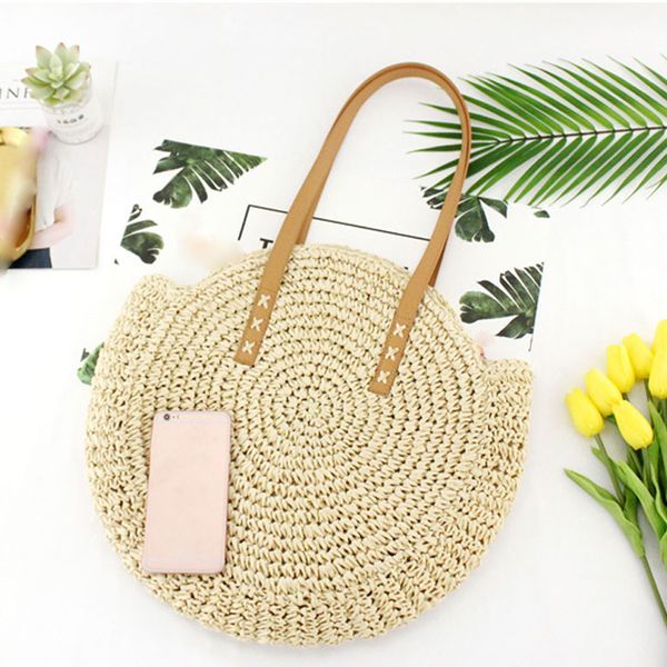 woven rattan bag round straw shoulder bag small beach handbags women summer hollow handmade messenger crossbody bags#30
woven rattan bag round straw shoulder bag small beach handbags women summer hollow handmade messenger crossbody bags#30