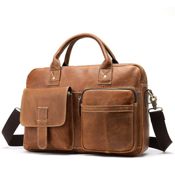 man single shoulder handbag will capacity head layer cowhide male briefcase genuine leather package computer office bags for men
man single shoulder handbag will capacity head layer cowhide male briefcase genuine leather package computer office bags for men