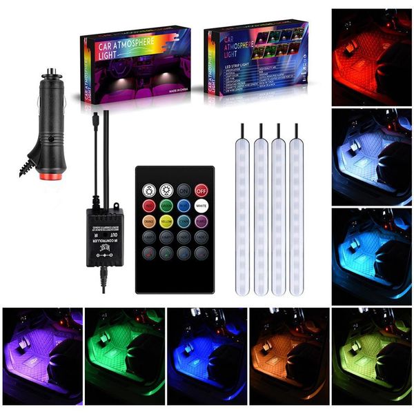 2020 the latest 4pcs 12 led car atmosphere foot light interior decorative led lamp strip with remote control
2020 the latest 4pcs 12 led car atmosphere foot light interior decorative led lamp strip with remote control