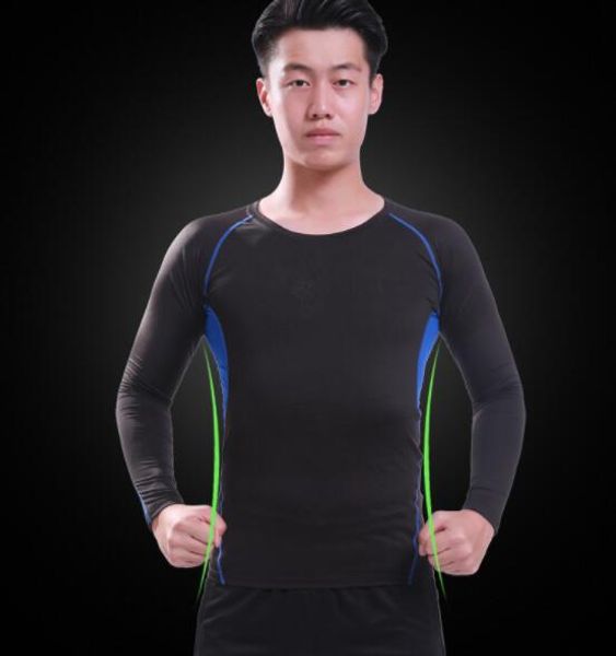 2019 quick drying sports tights long sleeve men's football training base shirt running yoga suit breathable fitness suit soccer trainin, Black
2019 quick drying sports tights long sleeve men's football training base shirt running yoga suit breathable fitness suit soccer trainin, Black