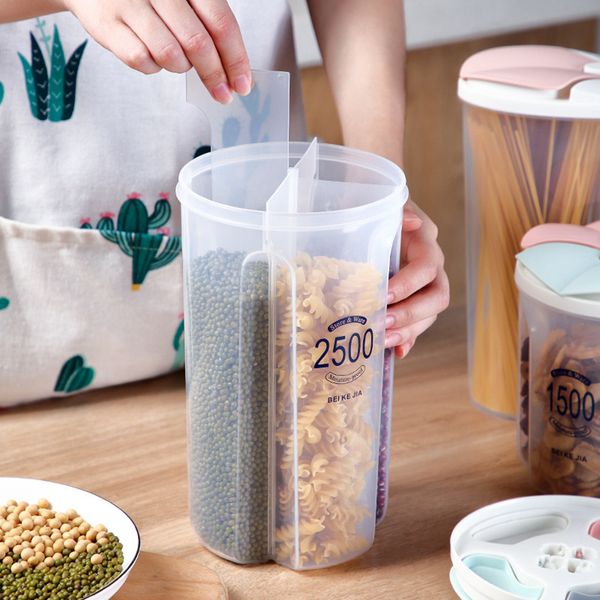 rice beans stoarge jar with seal cover 2-4 lattices refrigerator preservation container plastic kitchen storage box 12
rice beans stoarge jar with seal cover 2-4 lattices refrigerator preservation container plastic kitchen storage box 12