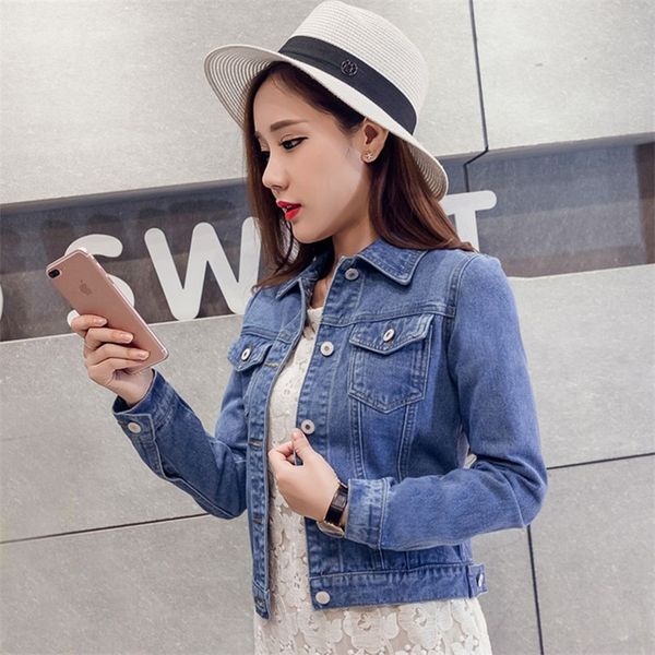 tyhru academic style girls denim jacket slim candy color jean coat students short youth jean, Black;brown
tyhru academic style girls denim jacket slim candy color jean coat students short youth jean, Black;brown