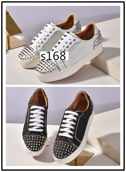 men women fashion spike sneakers black white leather suede graffiti flat bottoms luxury casual shoe5
men women fashion spike sneakers black white leather suede graffiti flat bottoms luxury casual shoe5