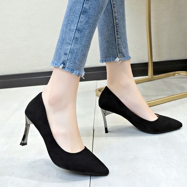 big size 35-44 woman pumps high heels dress shoes velvet boat shoes women office work shoe faux suede basic pumps 7893c, Black
big size 35-44 woman pumps high heels dress shoes velvet boat shoes women office work shoe faux suede basic pumps 7893c, Black