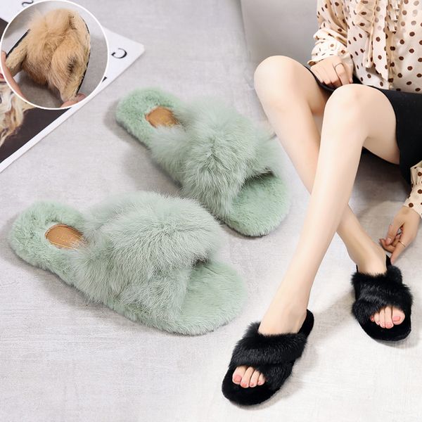 shoes woman 2019 slippers fur flock luxury slides plush soft new designer flat pu with fur autumn basic rubber cross-tied short, Black
shoes woman 2019 slippers fur flock luxury slides plush soft new designer flat pu with fur autumn basic rubber cross-tied short, Black