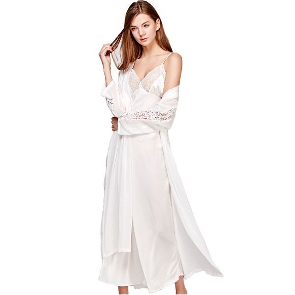 sling dress sleeping robe two-piece faux silk sleepwear women elegant lady lace long-sleeve nightgowns bathrobes t0008, Black;red
sling dress sleeping robe two-piece faux silk sleepwear women elegant lady lace long-sleeve nightgowns bathrobes t0008, Black;red