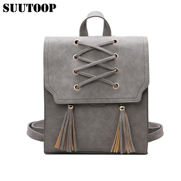 new women bag pu leather square feminina fashion travel retro tassel school packbag for teenage girls mochilas female backpack
new women bag pu leather square feminina fashion travel retro tassel school packbag for teenage girls mochilas female backpack