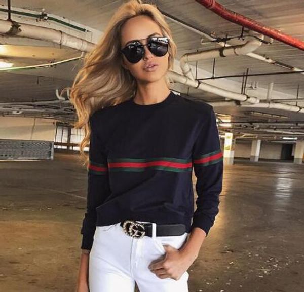 women red striped print long sleeve o-neck pullover jumper sweatshirt women's hoodies & sweatshirts, White;black
women red striped print long sleeve o-neck pullover jumper sweatshirt women's hoodies & sweatshirts, White;black