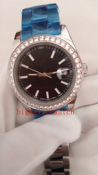 quality mens watches 41 mm 126334 diamond black dial watch stainless steel asia 2813 movement automatic mens watch watches christmas gift, Slivery;brown
quality mens watches 41 mm 126334 diamond black dial watch stainless steel asia 2813 movement automatic mens watch watches christmas gift, Slivery;brown