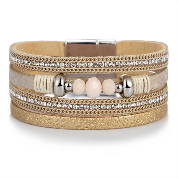 new vintage beads leather bracelets & bangles for women 2019 handmade multiple layer wristband bracelet jewelry gifts, Golden;silver
new vintage beads leather bracelets & bangles for women 2019 handmade multiple layer wristband bracelet jewelry gifts, Golden;silver