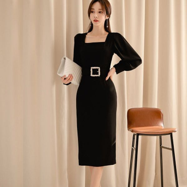 2020 new-arrived sheath pencil dress women elegant slim bodycon dresses korean knee-length work casual vestidos rb199, Black;gray
2020 new-arrived sheath pencil dress women elegant slim bodycon dresses korean knee-length work casual vestidos rb199, Black;gray