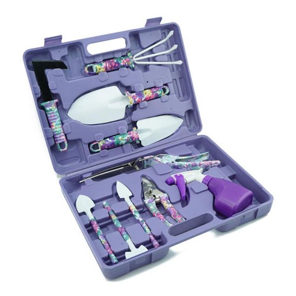 10pcs/set garden gardening tools set ergonomic trowel rake weeder shears sprayer with carrying case dc120
10pcs/set garden gardening tools set ergonomic trowel rake weeder shears sprayer with carrying case dc120