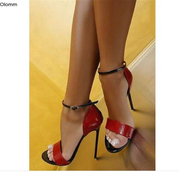 olomm 2020 handmade women concise sandals stiletto heels sandals open toe gorgeous red dress shoes women us plus size 5-15, Black
olomm 2020 handmade women concise sandals stiletto heels sandals open toe gorgeous red dress shoes women us plus size 5-15, Black