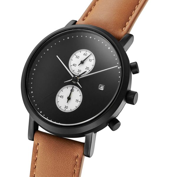 fashion custom leather mesh strap men style chronograh watches reloj cronografo, Slivery;brown
fashion custom leather mesh strap men style chronograh watches reloj cronografo, Slivery;brown