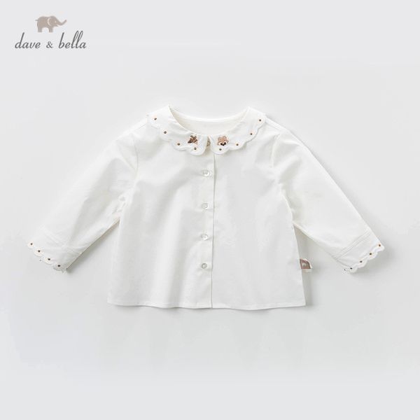 db13760 dave bella spring baby girls cute cartoon embroidery shirts infant toddler children clothes, White;black
db13760 dave bella spring baby girls cute cartoon embroidery shirts infant toddler children clothes, White;black