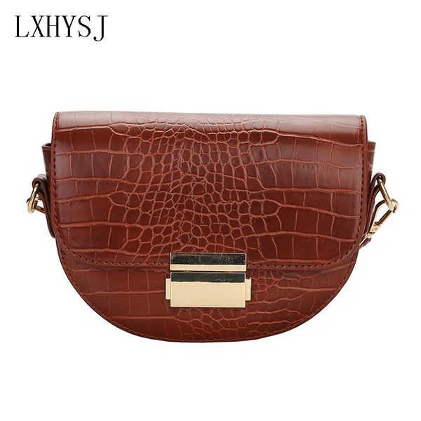 women vintage crossbody bag crocodile pattern saddle bags pu leather semicircular shoulder bag designer luxury women bags purse
women vintage crossbody bag crocodile pattern saddle bags pu leather semicircular shoulder bag designer luxury women bags purse