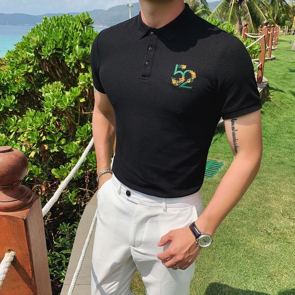 brand new 2020 summer short sleeve men shirt fashion embroidery for men slim fit streetwear mens polos shirts 3xl-m, White;black
brand new 2020 summer short sleeve men shirt fashion embroidery for men slim fit streetwear mens polos shirts 3xl-m, White;black