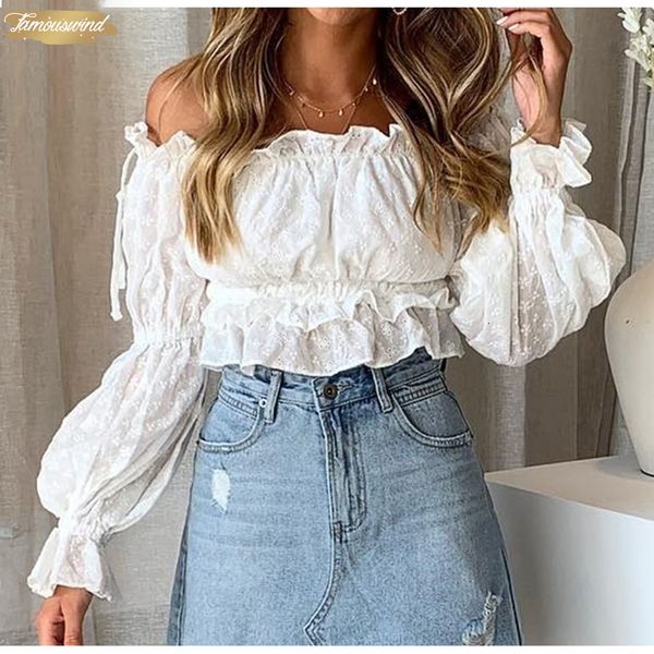 blouse off shoulder slash neck women crop embroidery casual holiday white and beach shirt female long sleeve blouse
blouse off shoulder slash neck women crop embroidery casual holiday white and beach shirt female long sleeve blouse