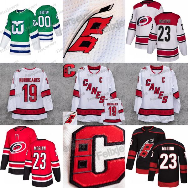 2019-20 Carolina Hurricanes 20 Sebastian Aho Erik Haula Teuvo Teravainen Justin Williams Brock McGinn Andrei Svechnikov Justin Faulk Jersey